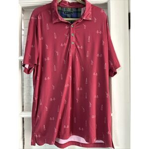 William Murray Golf Red Polo Shirt